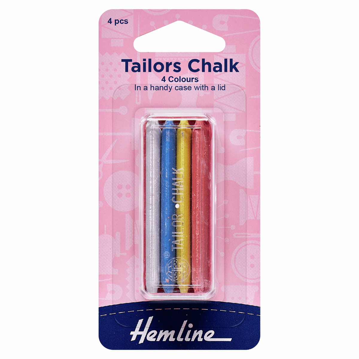 Hemline: Tailors Chalk: Pack of 4 Colours